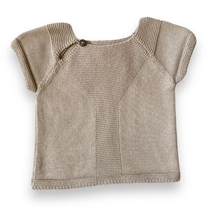 OEUF NYC Shirt Knit Top Baby Tan Kids Cotton Organic 6 Months